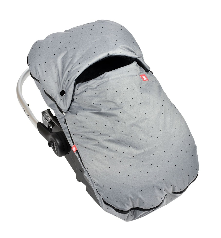 Baby'S Uitstapjes BEABA | Voetenzak Autostoel Heather Grey Dots