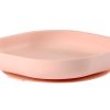 Baby'S Maaltijd BEABA | Siliconen Bord Met Zuignap Light Pink