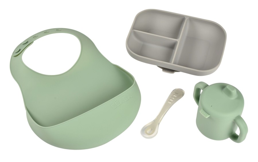 Baby'S Maaltijd BEABA | Essentiele Maaltijdset Grey / Sage Green