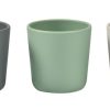 Baby'S Maaltijd BEABA | Set Van 3 Siliconen Glazen Velvet Grey / Sage Green