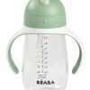 Baby'S Maaltijd BEABA | Rietjesbeker 300 Ml Sage Green