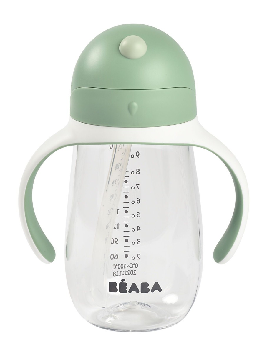 Baby'S Maaltijd BEABA | Rietjesbeker 300 Ml Sage Green