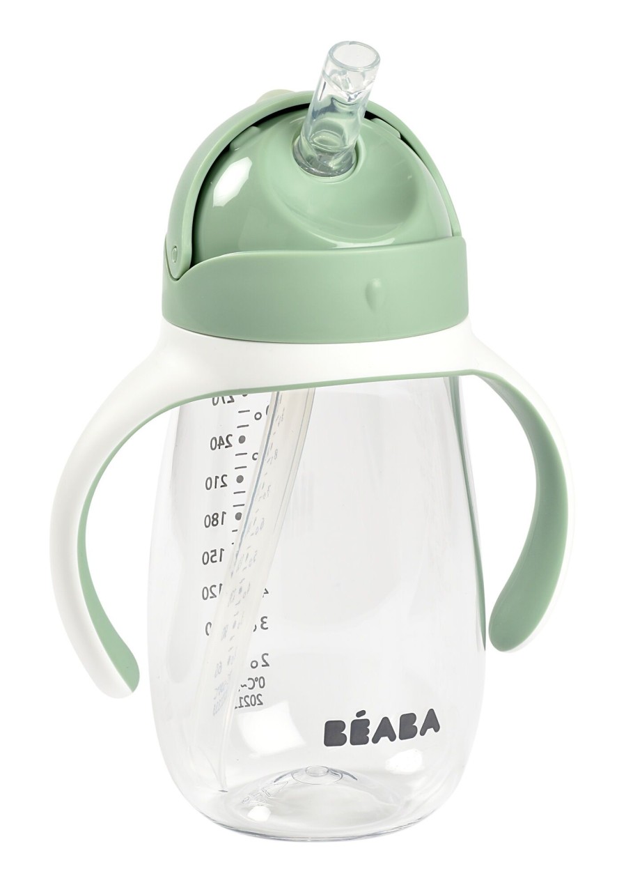 Baby'S Maaltijd BEABA | Rietjesbeker 300 Ml Sage Green