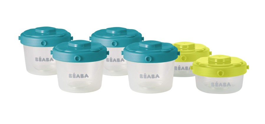 Baby'S Maaltijd BEABA | Set Van 6 Clipporties 1Ste Leeftijd 60Ml/120Ml Assortiment N