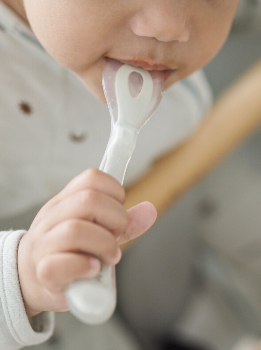 Baby'S Maaltijd BEABA | Siliconen Lepel 2E Leeftijd Light Mist