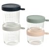 Baby'S Maaltijd BEABA | Glass Baby Food Storage Containers Set Of 4 – Eucalyptus