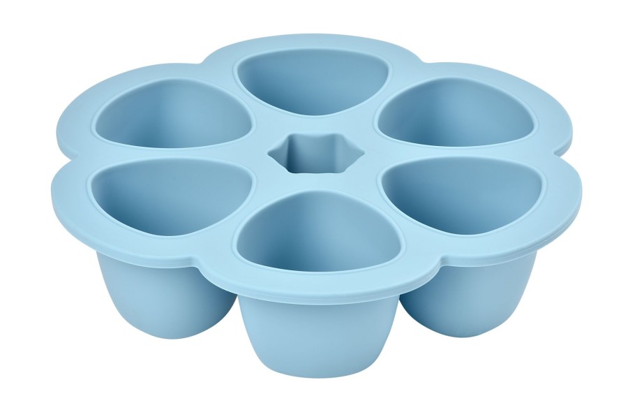 Baby'S Maaltijd BEABA | Siliconen Multiporties Silicone 6 X 150 Ml Windy-Blue