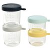 Baby'S Maaltijd BEABA | Glass Baby Food Storage Containers Set Of 4 – Pastel