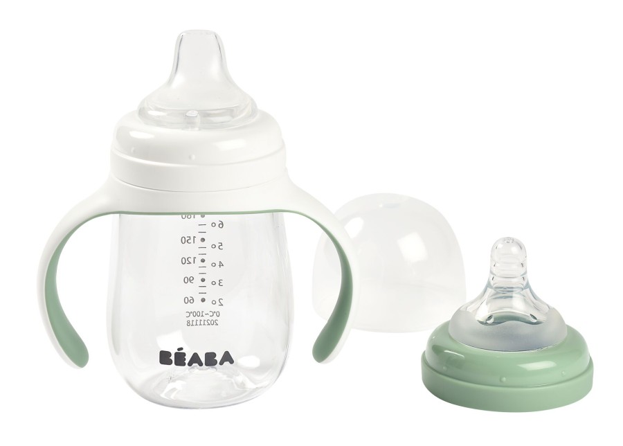 Baby'S Maaltijd BEABA | 2-In-1 Meegroeifles 210 Ml Sage Green