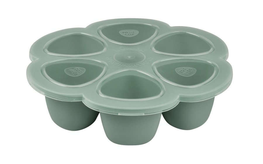 Baby'S Maaltijd BEABA | Siliconen Multiporties Silicone 6X90Ml Sage Green