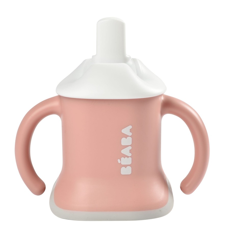 Baby'S Maaltijd BEABA | Evoluclip 3-In-1 Beker Old Pink