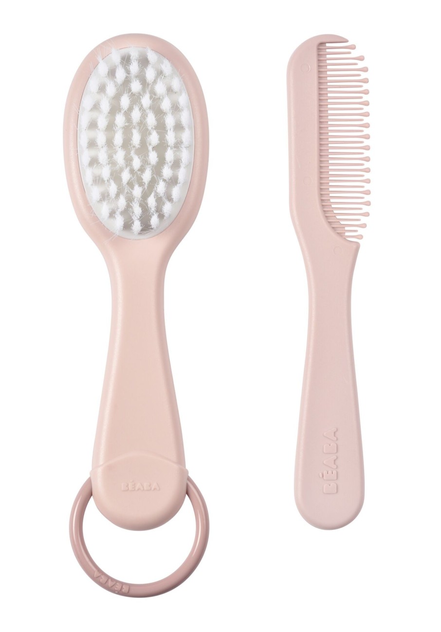 Baby'S Hygiene BEABA | Kam En Borstel Old Pink