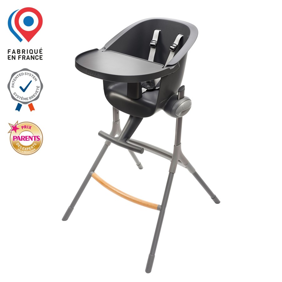 Baby'S Maaltijd BEABA | Up & Down Hoge Kinderstoel Dark Grey