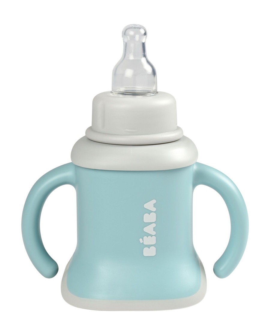 Baby'S Maaltijd BEABA | Evoluclip 3-In-1 Beker Airy Green